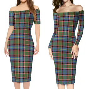 Aikenhead Tartan Off Shoulder Lady Dress
