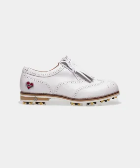 ALL CLASSIC Golf Nomantic Noble Wingtip Classic Golf Shoes - White
