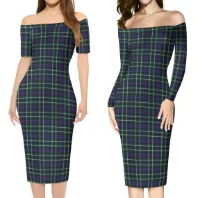 Allardice Tartan Off Shoulder Lady Dress