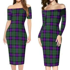 Armstrong Modern Tartan Off Shoulder Lady Dress