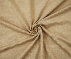 Brown Bamboo Solid Stretch Jersey Knit Fabric