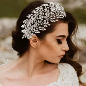 High-quality Handmade Diamond-encrusted Bridal Belt Jewelry Wedding Dress Waist Ornament, Headwear, ORN06