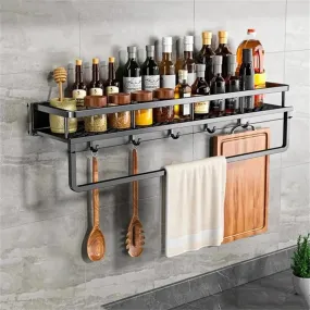 Kitchen Organization Wall Rack | Multi-Functional Storage Solution