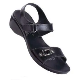 Paragon Girls Black PU Sandals (7859)