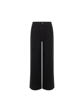 Rhinestone Wide-Leg Jeans