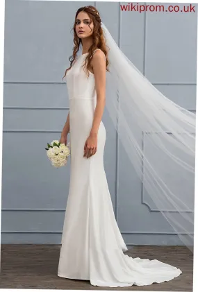 Sweep Jersey Scoop Trumpet/Mermaid Dress Jessica Train Wedding Wedding Dresses Neck
