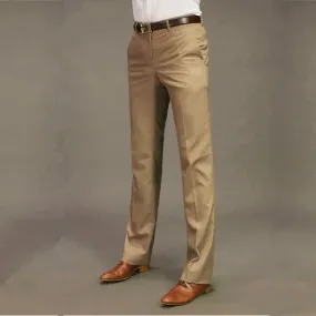Wiaofellas  -  Male Suit Trousers Business Straight Social Tailoring White Clothing Dress Men's Summer Pants Premium Up Slacks Elegant
