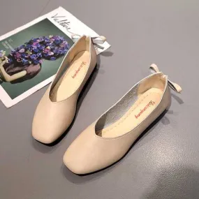 Women Shoes Bowknot Soft Casual Flats